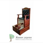 Кресло для чистки обуви (черная кожа). От 45000р